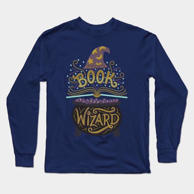 Book Wizard Long Sleeve T-Shirt by Made Adventurous